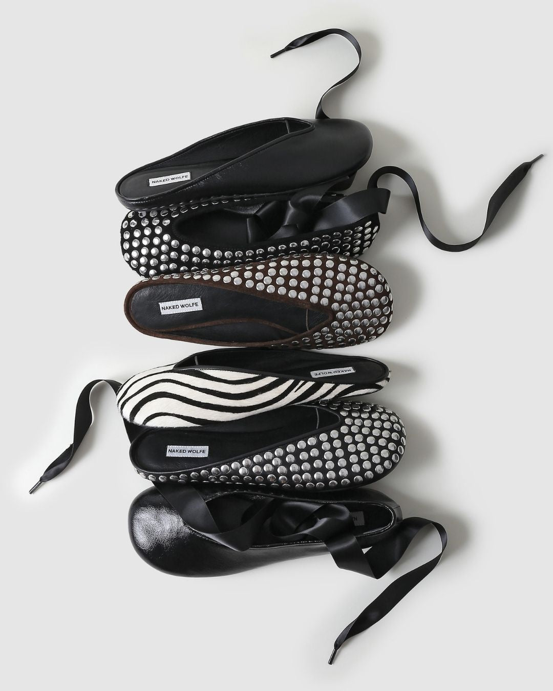 Purr Black Studded Suede