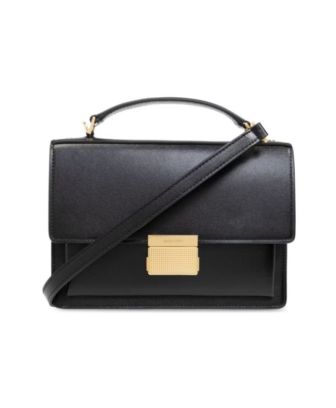 Black Venice Bag with Gold Details