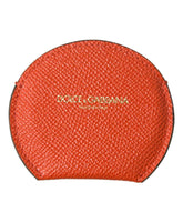 Orange Leather Hand Mirror Holder