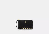 Coach Corner Zip Wristlet With Rivets - Wallets | Shop From The Mirage