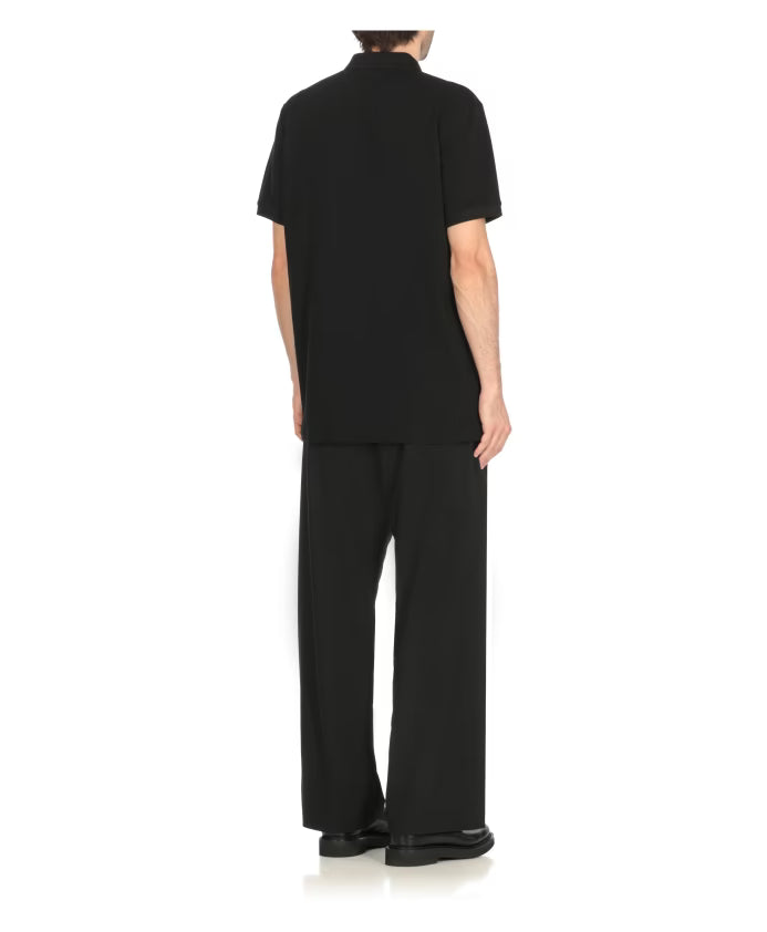 Moschino Black Polo Shirt with Teddy Bear Logo