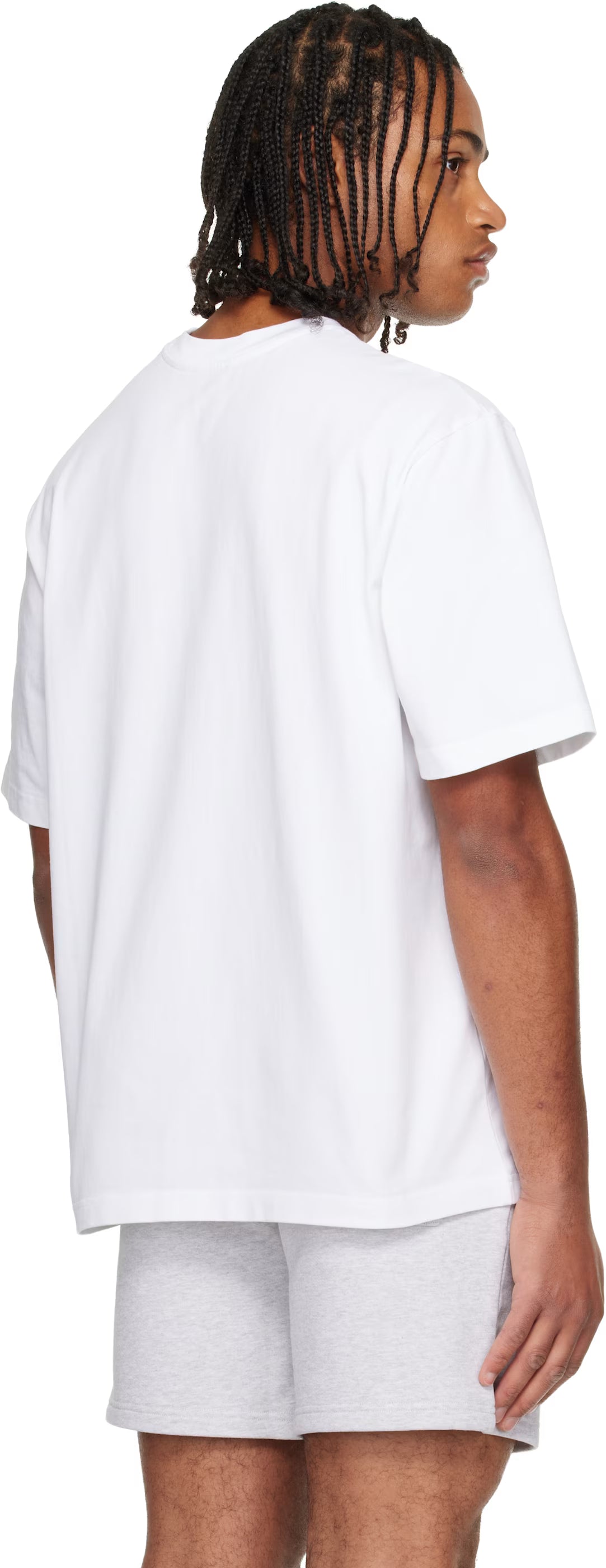 White Dragonfly Floral Oversized Short Sleeve T‑shirt