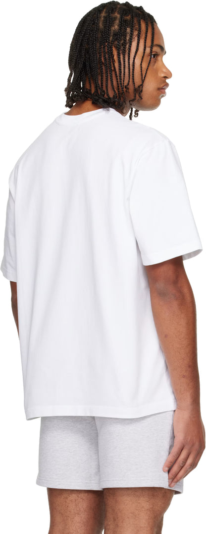 White Dragonfly Floral Oversized Short Sleeve T‑shirt
