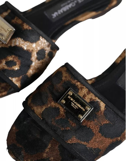 DG-logo Patent Leather Sandals