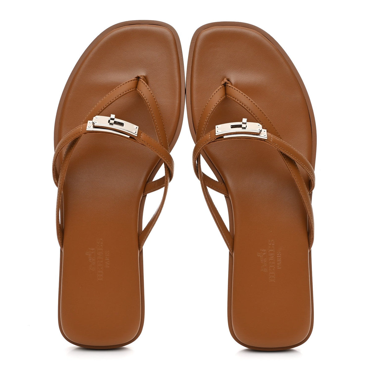 Calfskin Miss Sandals 36 Naturel