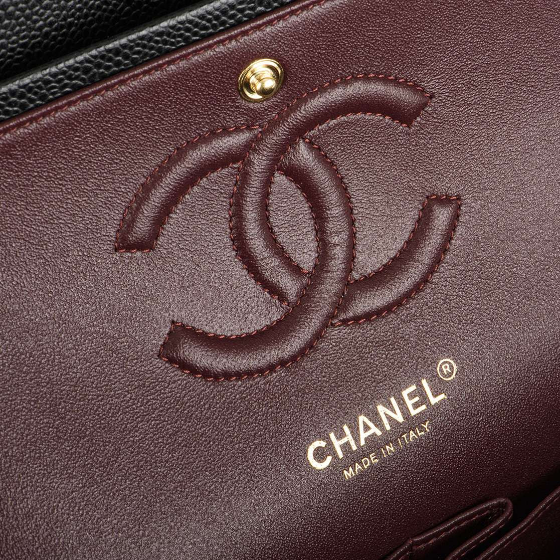 Chanel Black Caviar Medium Classic Double Flap Bag