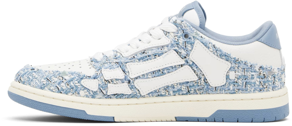 Blue Bouclé Skel Top Low Sneakers