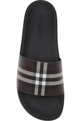 Furley Check Slide Sandal Burberry