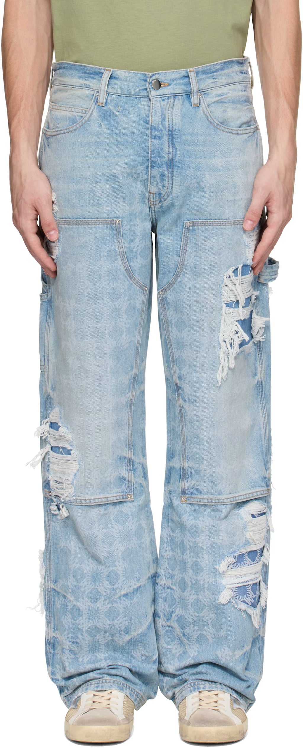 Blue Repair Carpenter Jeans