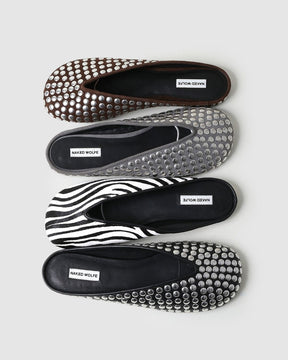 Pippa Grey Studded Suede