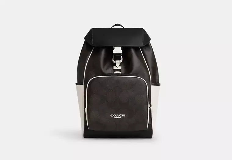 Coach Racer Backpack In Blocked Signature Canvas - Backpacks | Shop From The Mirage