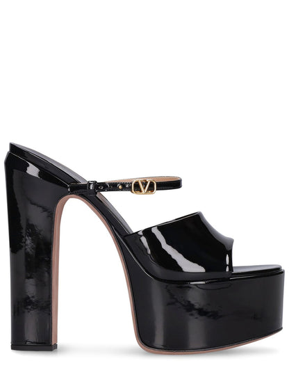 Valentino Garavani Valentino Garavani 155mm Tan-go patent leather mules - Heels | Shop From The Mirage