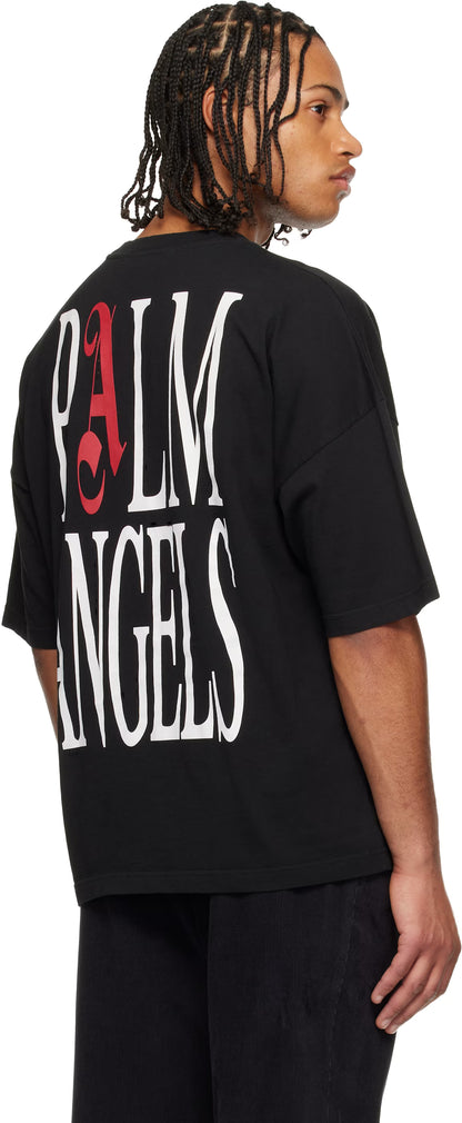 Black Flames Flag Loose T-shirt