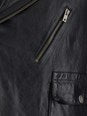 Golden goose 'Norwood' Black Jacket with Lapels and Patch Pockets on the Front in Grained Leather Man