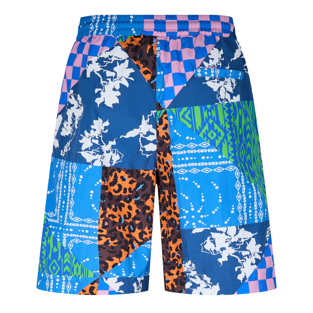 Multu-Panel Knee-Length Shorts