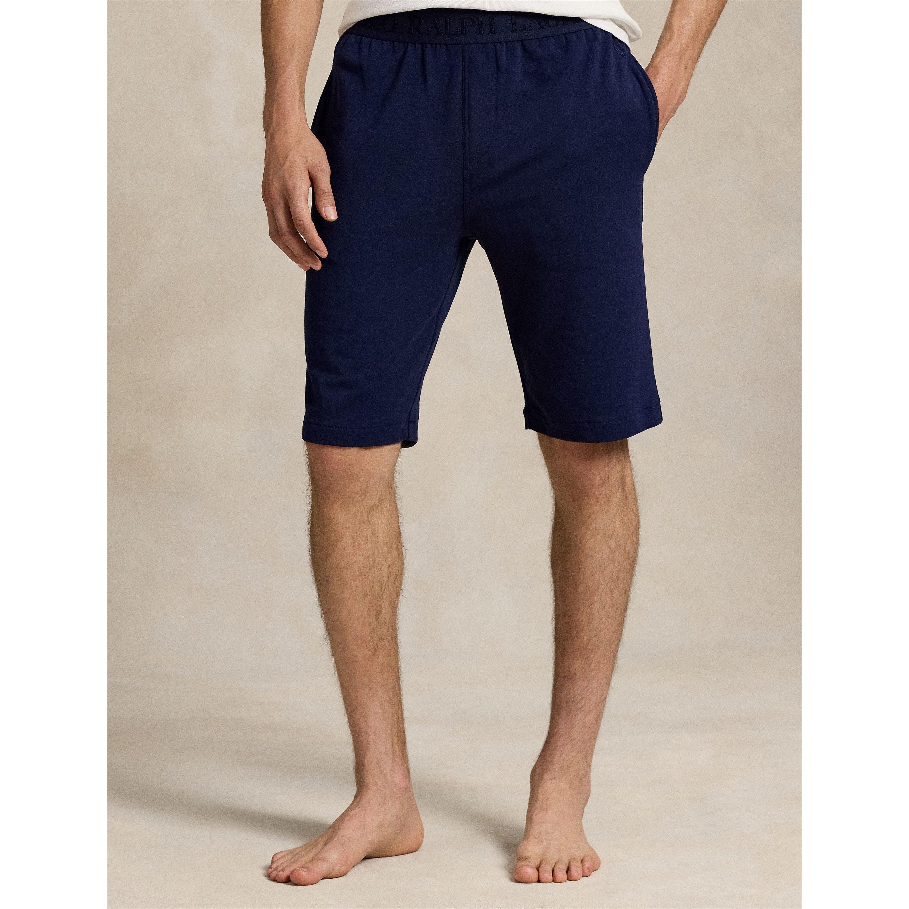 Tonal Taped Waistband Jersey Relaxed Fit Jogger Shorts