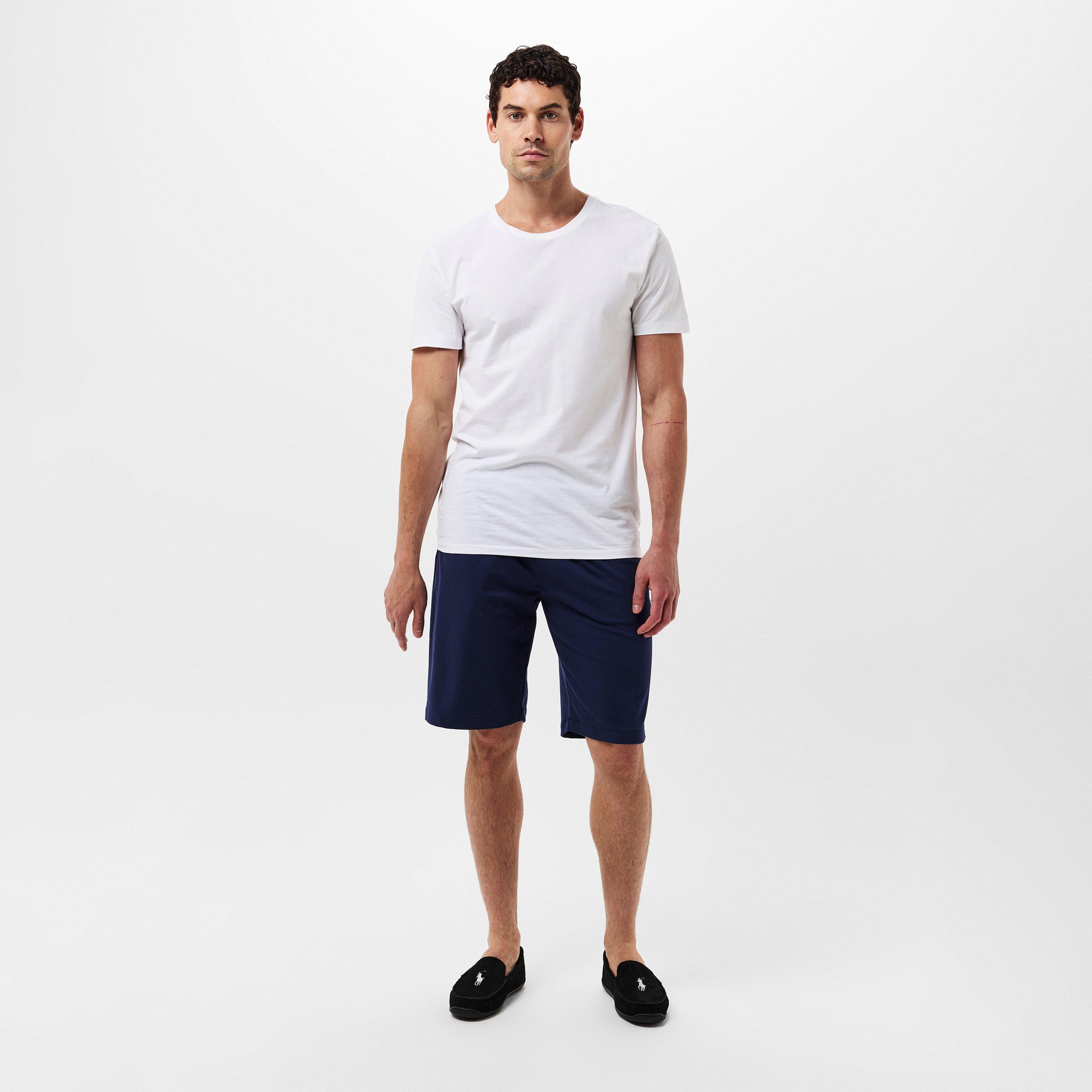 Men's Tonal Taped Waistband Jersey Jogger Shorts