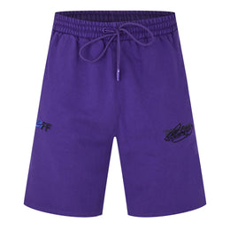 Embroidered Skate Fleece Jogger Shorts