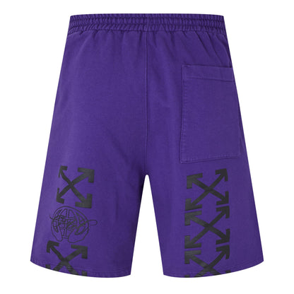 Embroidered Skate Fleece Jogger Shorts