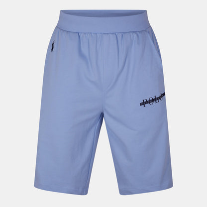 Men's Block Logo Fleece Jogger Shorts