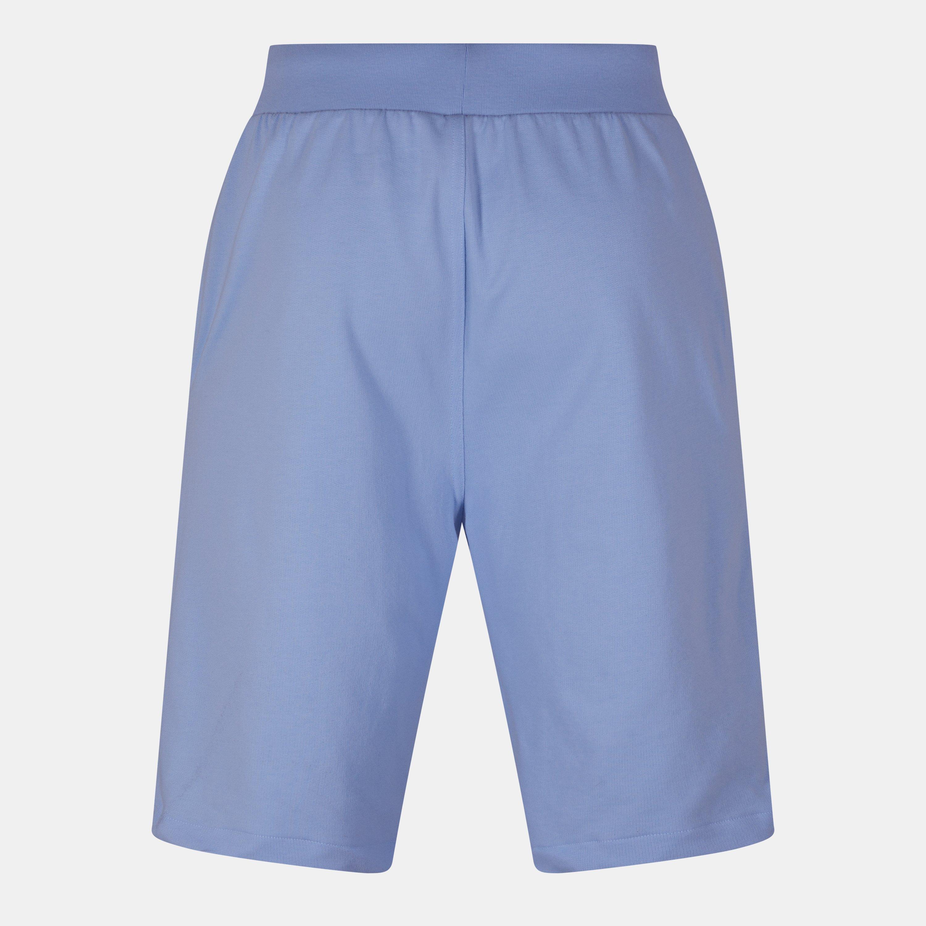 Men's Block Logo Fleece Jogger Shorts