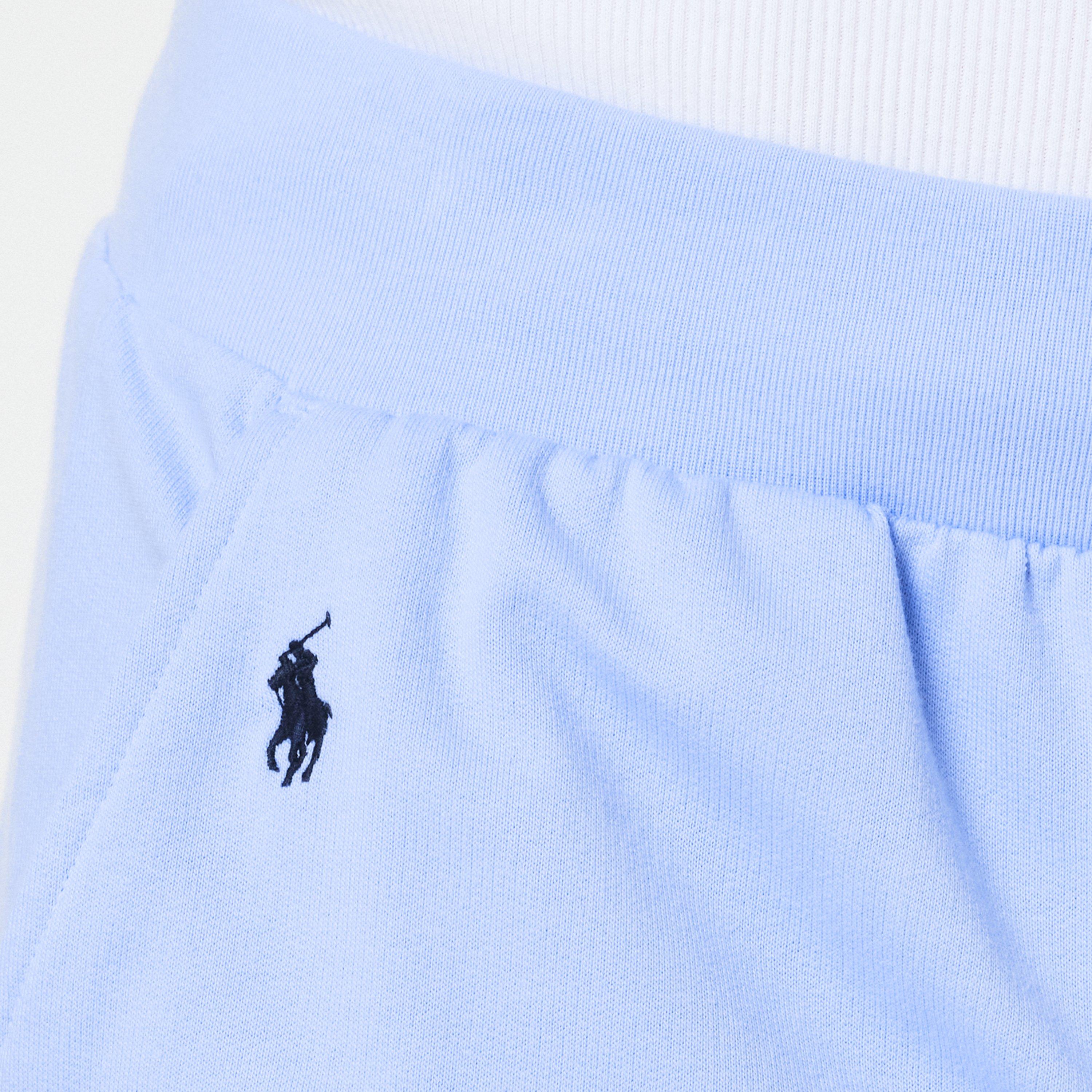 Men's Block Logo Fleece Jogger Shorts