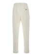Jacquemus White Pants with Button Closure in Cotton Man
