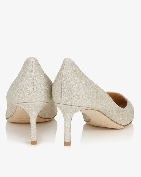 Jimmy Choo Romy 60 Dusty Glitter Pointy Toe Pumps