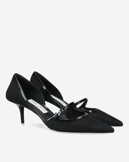 Jimmy Choo Carolyn Mesh Strap Pumps