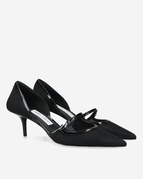 Jimmy Choo Carolyn Mesh Strap Pumps