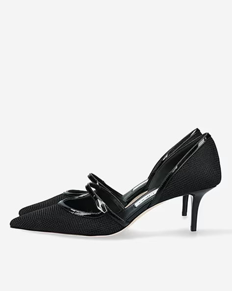 Jimmy Choo Carolyn Mesh Strap Pumps