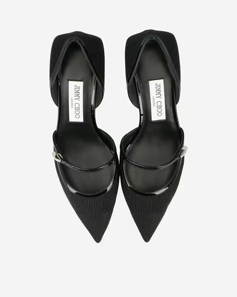 Jimmy Choo Carolyn Mesh Strap Pumps