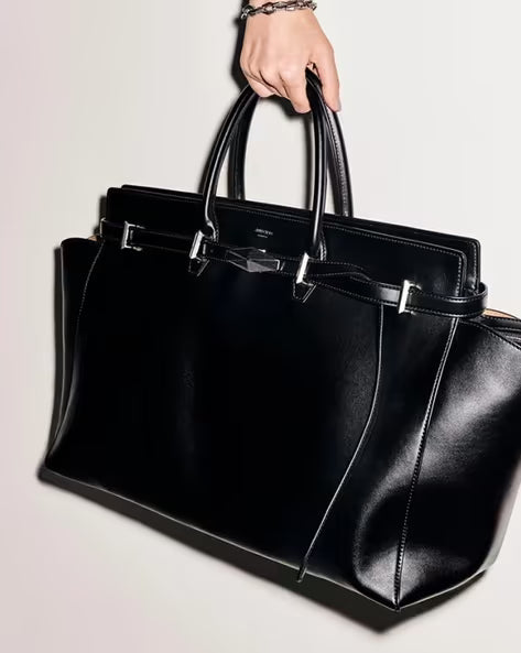 Jimmy Choo Diamond Belted Top Handle Bag