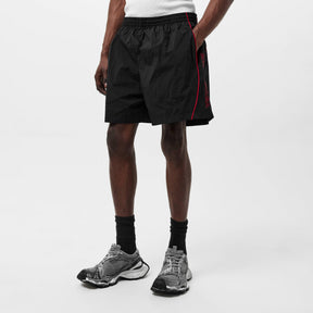 Embroidered Track Shorts
