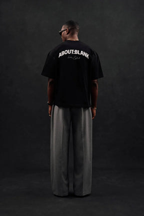 Arched logo t-shirt - black/ecru