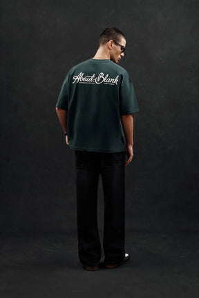 Banner t-shirt - epsom green/ecru