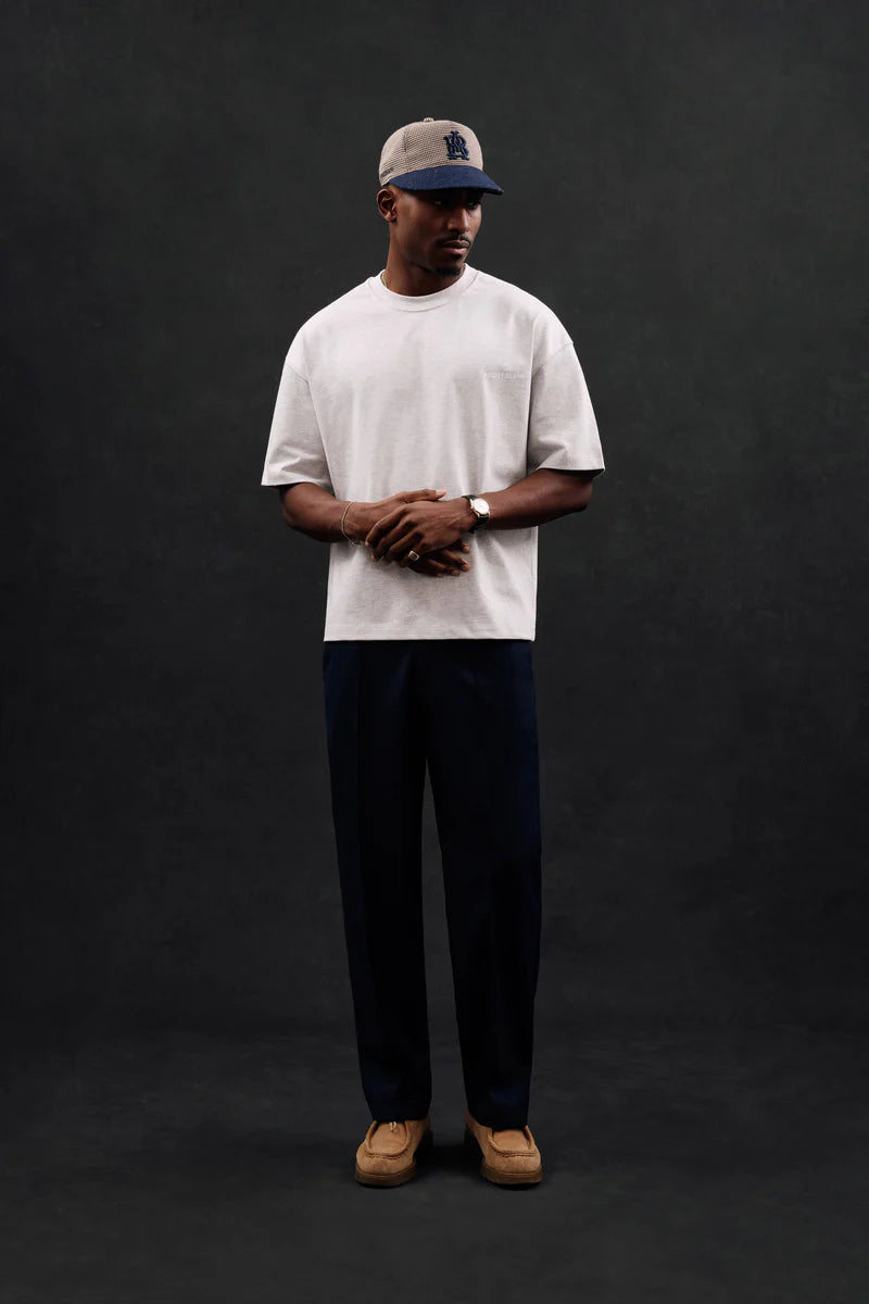 Creative studio t-shirt - grey marl/white
