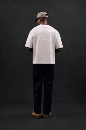 Creative studio t-shirt - grey marl/white