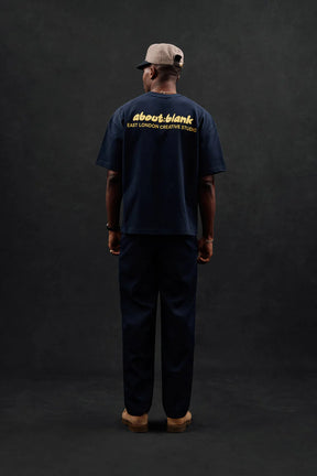 Zev t-shirt - navy/yellow