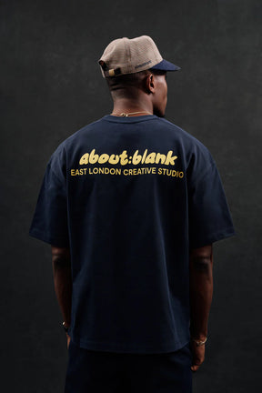 Zev t-shirt - navy/yellow