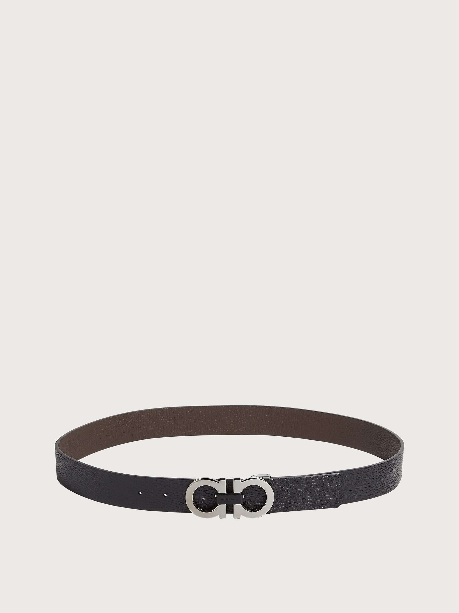 Ferragamo Reversible and adjustable Gancini belt - Belts | Shop From The Mirage