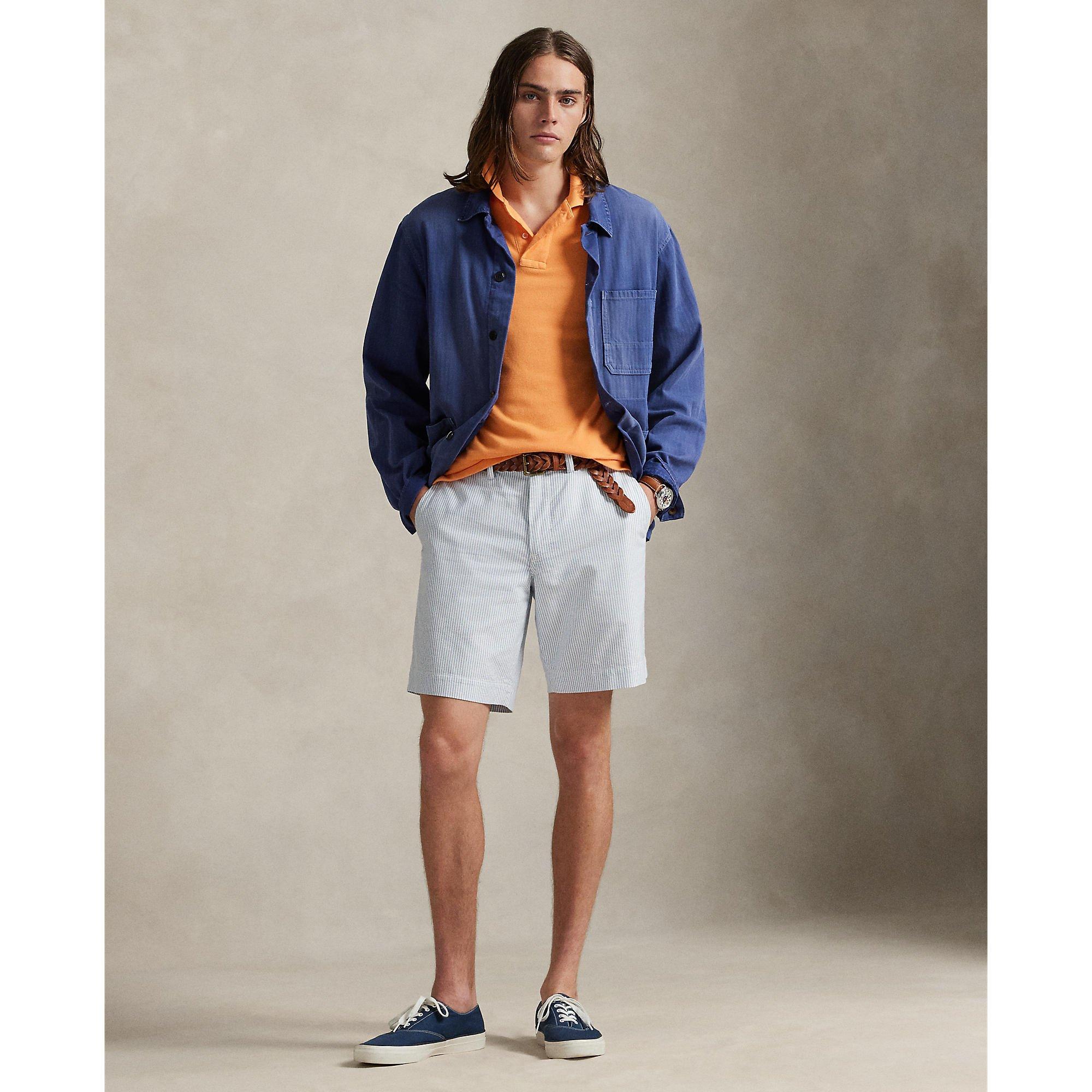 Bedford Stripe Tailored Fit Chino Shorts