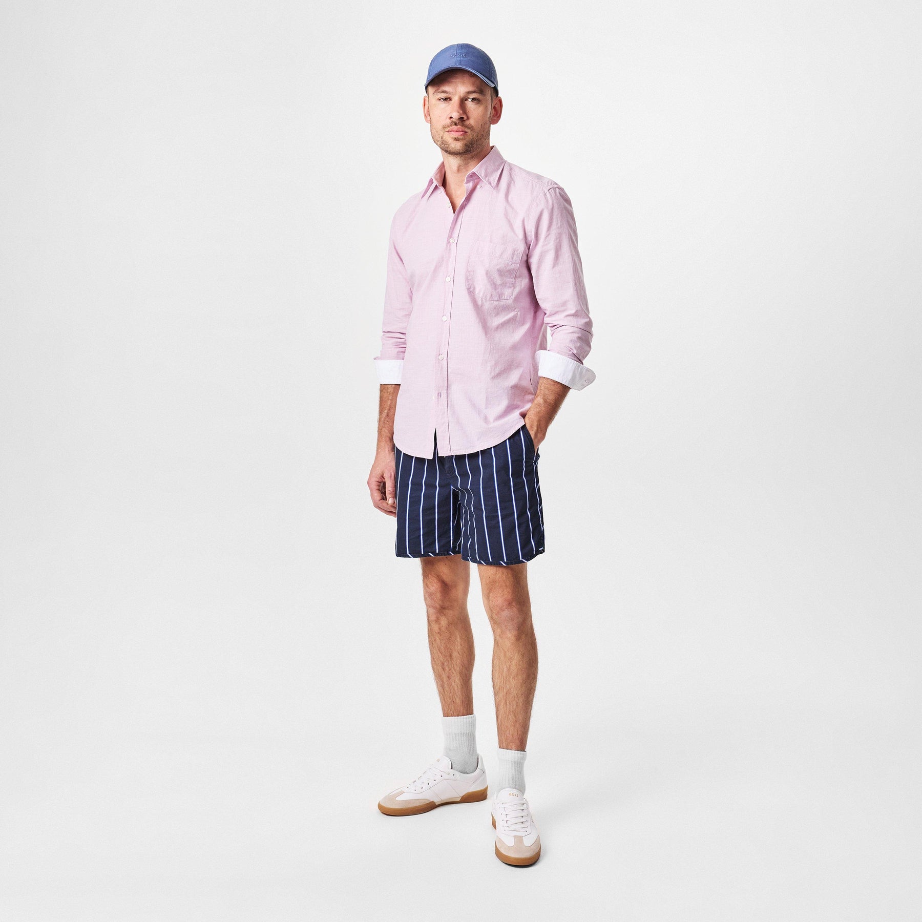 Men's Kacey DS Striped Pattern Shorts