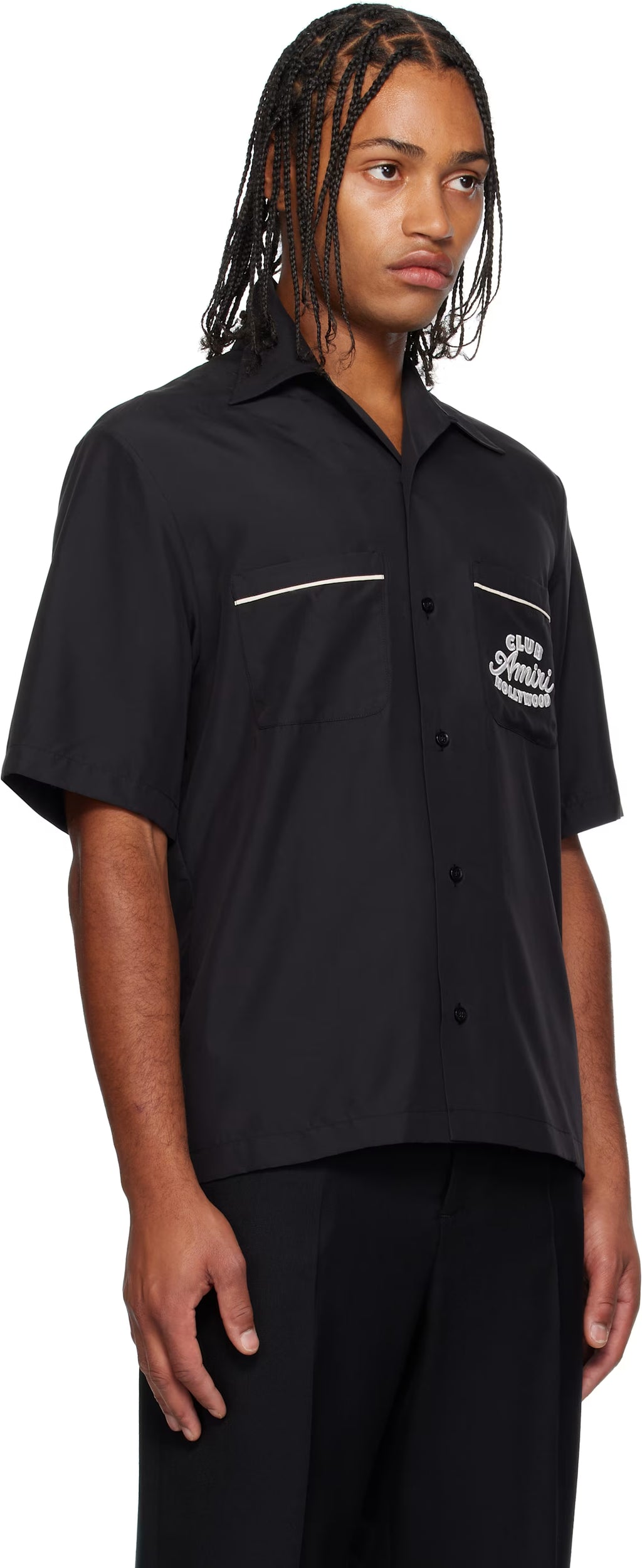 Black 'Club Amiri' Camp Shirt