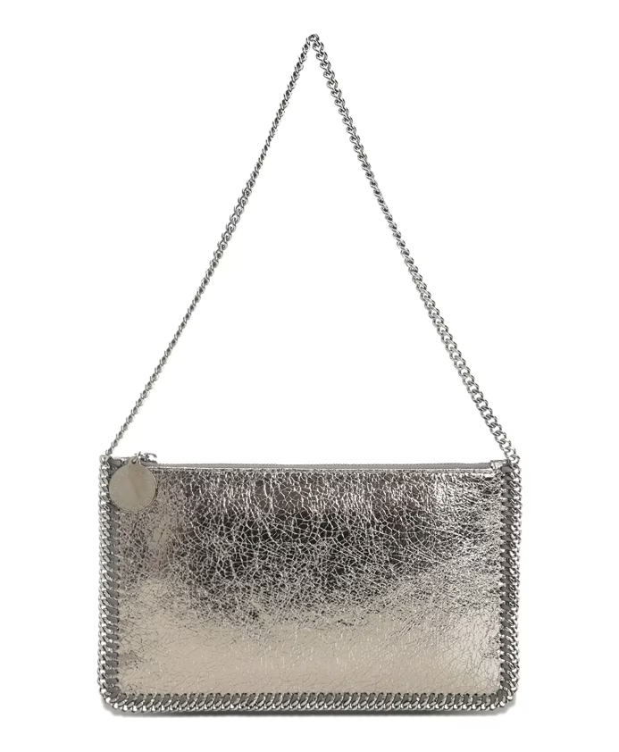 Steel Grey Shoulder Pochette Bag