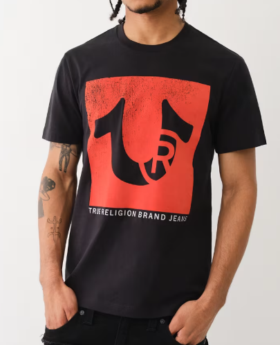FADED HORSESHOE LOGO TEE