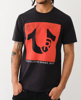 FADED HORSESHOE LOGO TEE