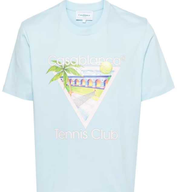 Casablanca Tennis Club Printed T-Shirt