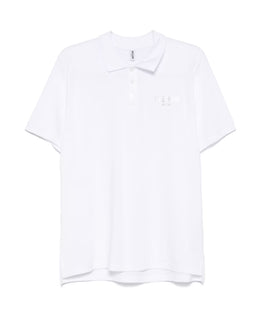 Moschino Logo Print Polo Shirt White