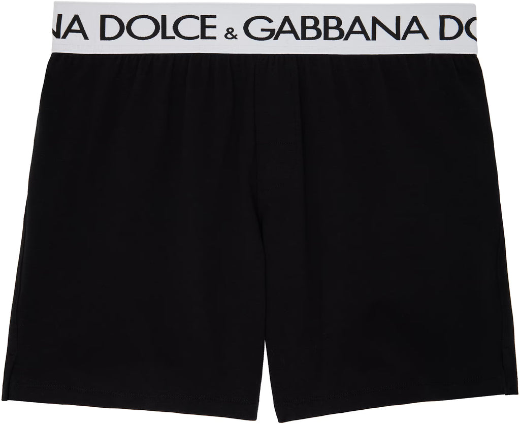 Dolce&Gabbana Black Two-Way-Stretch Long-Leg Boxers